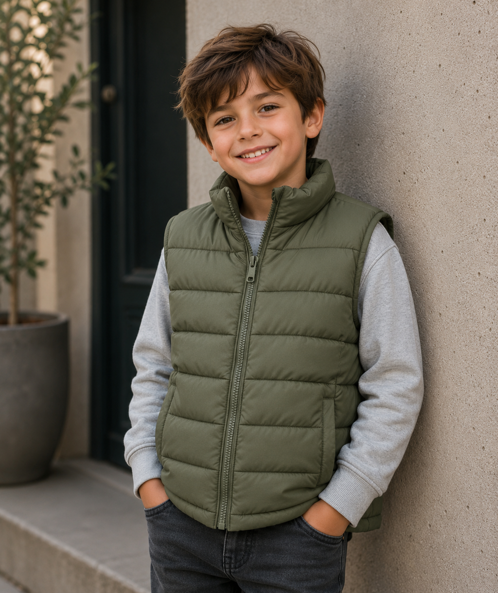 Gilet matelassé enfant personnalisable
