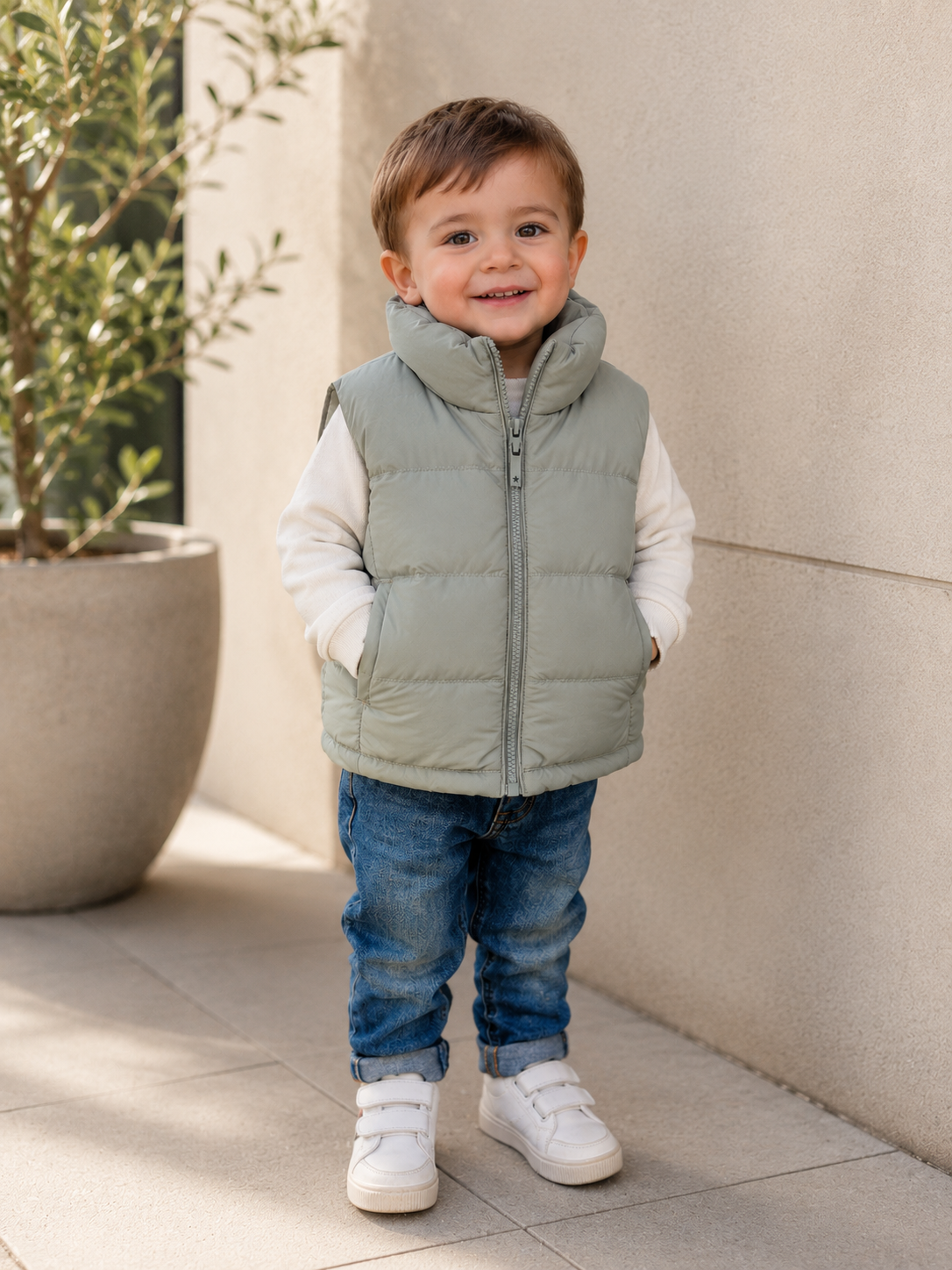 Gilet matelassé enfant personnalisable
